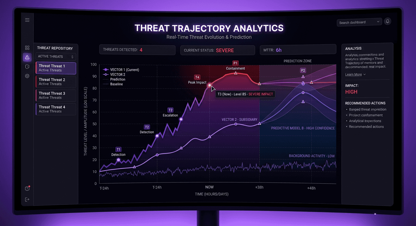 Threat trajectory analytics