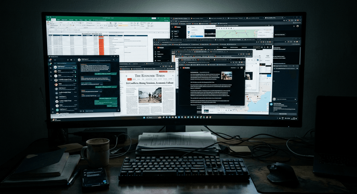 Fragmented conflict monitoring tools